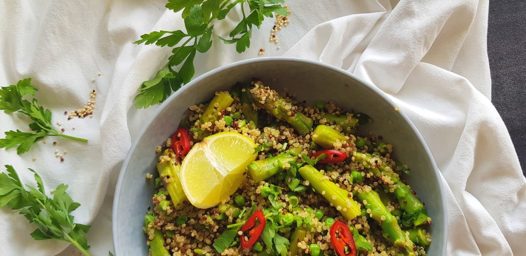 Quinoa asperges salade | strongbody.nl