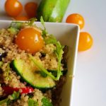 Quinoa courgette salade