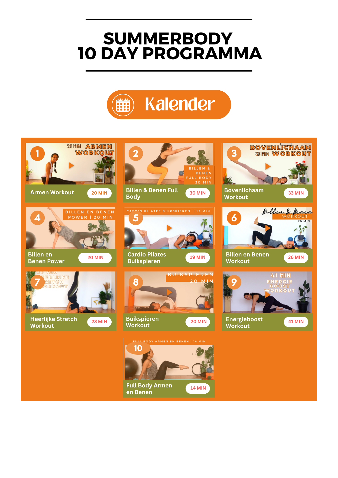 Summerbody kalender strongbody.nl