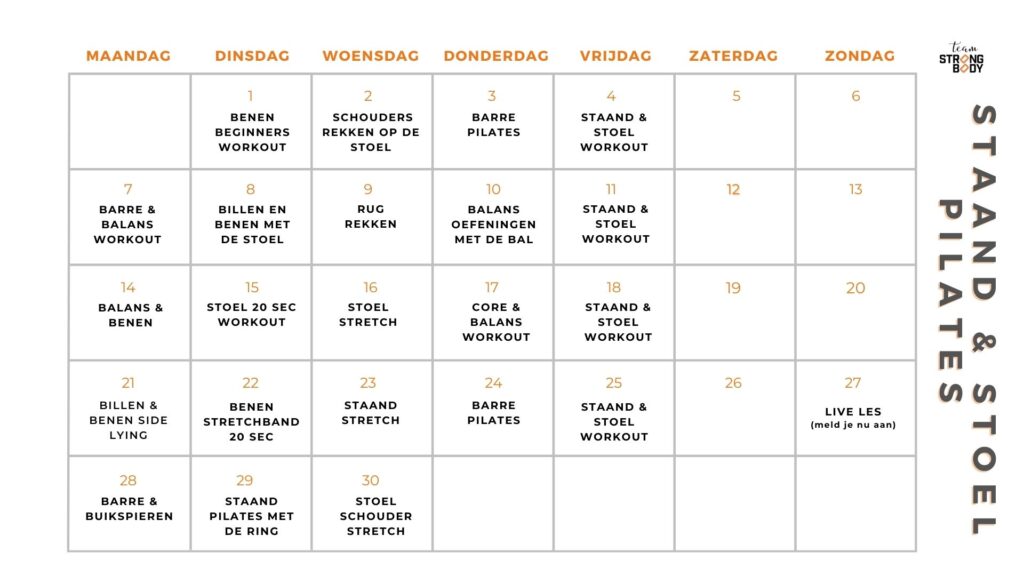 Team Strongbody - Kalender